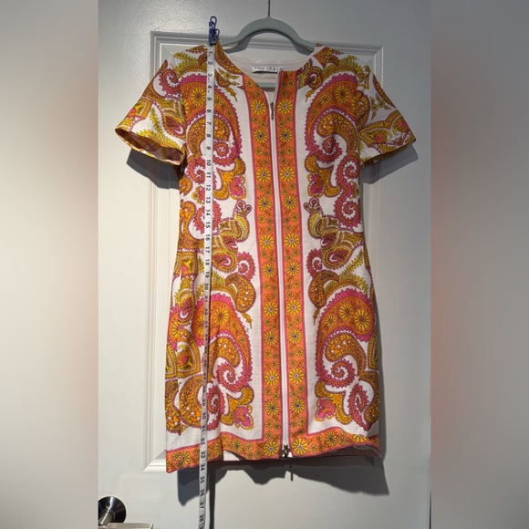 Trina Turk Arboretum Dress Cotton, California Arboretum Paisley size 6 - Picture 8 of 10